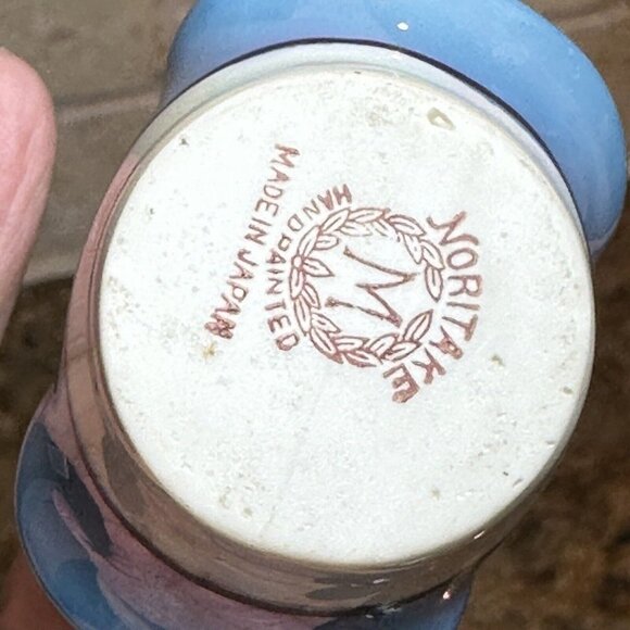 Vintage Noritake Miniature Basket Floral Hand Painted‎ 2.25" Made In Japan - Picture 6 of 9